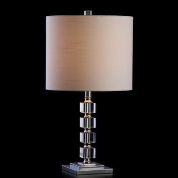 Barnard 22" LED Crystal/Metal Table Lamp - JONATHAN Y